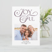 Lila Mauve Weihnachten Freudenvolles Weihnachtsfes (Stehend Vorderseite)