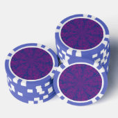Lila Maze Poker Chips (Stapel)