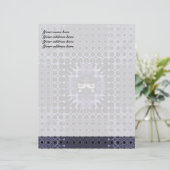 Lila Meditation Briefbogen (Stehend Vorderseite)