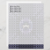 Lila Meditation Briefbogen (Vorne/Hinten)