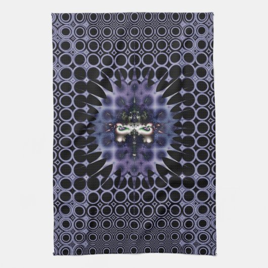 Lila Meditation Geschirrtuch (Vertikal)
