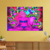 Lila Meditation Leinwanddruck (Insitu (Wohnzimmer))