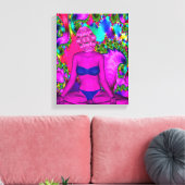 Lila Meditation Leinwanddruck (Insitu (Wohnzimmer))