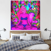 Lila Meditation Leinwanddruck (Insitu (Schlafzimmer))