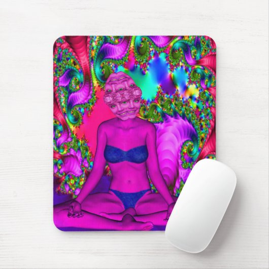 Lila Meditation Mousepad (Mit Mouse)