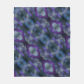 Lila Medley Boho Chic Fleecedecke (Vorderseite)