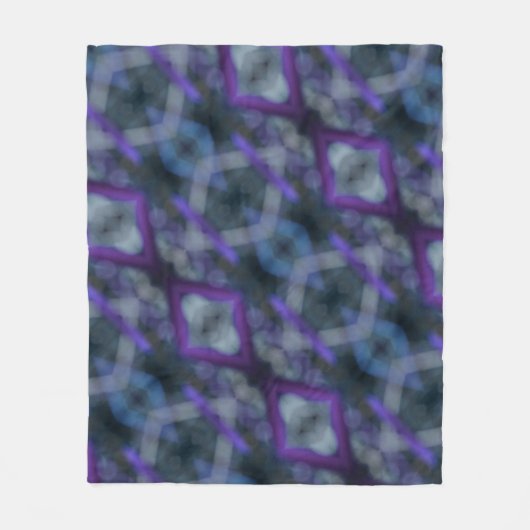 Lila Medley Boho Chic Fleecedecke (Vorderseite)