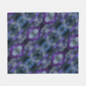 Lila Medley Boho Chic Fleecedecke (Vorderseite (Horizontal))