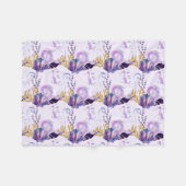 Lila Meer Fleecedecke (Vorderseite (Horizontal))