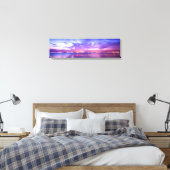 Lila Meer Sonnenuntergang Reflektion Panoramasicht Leinwanddruck (Insitu (Schlafzimmer))
