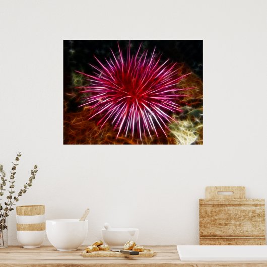 Lila Meer Urchin Poster (Küche)