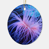 Lila Meeresanemon Keramik Ornament (Links)