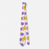 Lila Meeresschnecken Krawatte (Vorderseite)