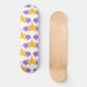 Lila Meeresschnecken Skateboard (Vorderseite)