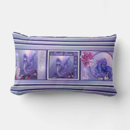 Lila Meerjungenkissen Lendenkissen