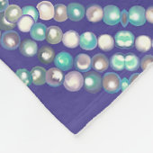 Lila Meerjungflockendecke Fleecedecke (Ecke)