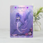 Lila Meerjungfrau (Stehend Vorderseite)