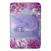 Lila Meerjungfrau Badematte (Vorderseite Vertikal)