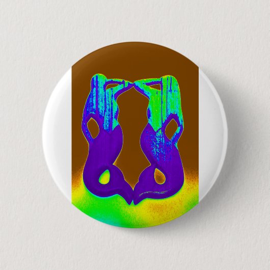 lila Meerjungfrau Button (Vorderseite)