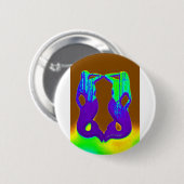 lila Meerjungfrau Button (Vorne & Hinten)