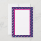 Lila Meerjungfrau Dankeskarte (Rückseite)