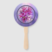 Lila Meerjungfrau Fächer (Rückseite)