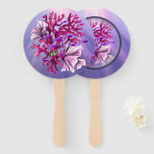 Lila Meerjungfrau Fächer (Vorne und Hinten)