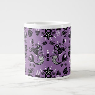 Lila Meerjungfrau Fantasy Jumbo-Tasse