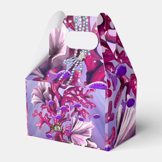 Lila Meerjungfrau Geschenkschachtel (Vorderseite)