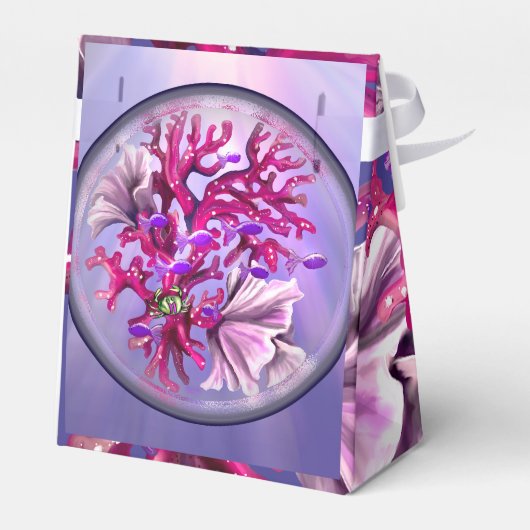 Lila Meerjungfrau Geschenkschachtel (Rückseite)