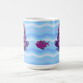 Lila Meerjungfrau Kaffeetasse (Mittel)