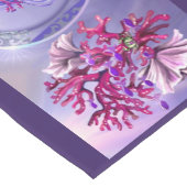 Lila Meerjungfrau Kurzer Tischläufer (Ecke)