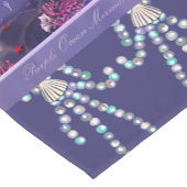 Lila Meerjungfrau Kurzer Tischläufer (Ecke)