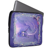 Lila Meerjungfrau-Maus-Pad Laptop-Sieb Laptopschutzhülle (Vorne Rechts)