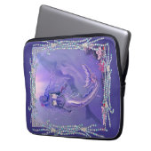 Lila Meerjungfrau-Maus-Pad Laptop-Sieb Laptopschutzhülle (Vorderseite Links)