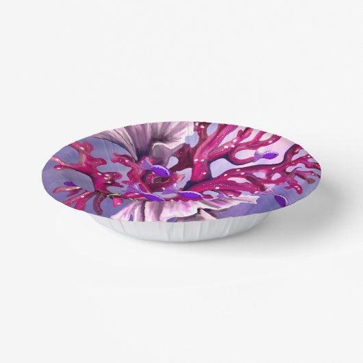 Lila Meerjungfrau Pappteller (Gewinkelt)