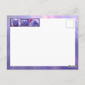 Lila Meerjungfrau Postkarte (Rückseite)