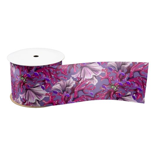 Lila Meerjungfrau Satinband (Spule)