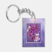 Lila Meerjungfrau-Schlüsselanhänger Schlüsselanhänger (Vorderseite links)