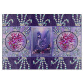 Lila Meerjungfrau Schneidebrett (Vorderseite)