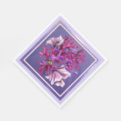 Lila Meerjungfrau Serviette (Ecke)