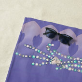 Lila Meerjungfrau Strandtuch (Beispiel)