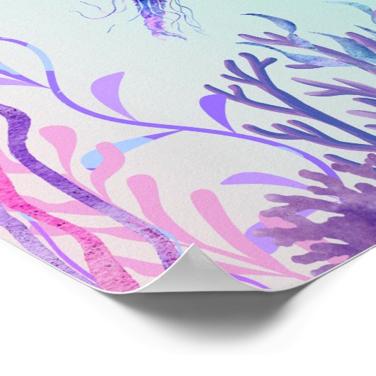 Lila Meerjungfrau Teatro Sociale Poster (Ecke)