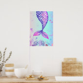 Lila Meerjungfrau Teatro Sociale Poster (Küche)