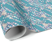 Lila Meerjungfrau-Umschlagpapier Geschenkpapier (Rolleneckpunkt)