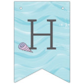 Lila Meerjungfrau unter der Meeresoberfläche zum G Wimpelkette (Zweite Fahne)