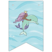 Lila Meerjungfrau unter der Meeresoberfläche zum G Wimpelkette (Erste Fahne)