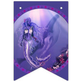 Lila Meerjungfrau Wimpelkette (Erste Fahne)