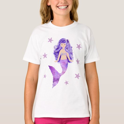Lila Meerjungfraustarfish-T - Shirt (Vorderseite)