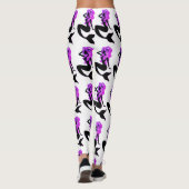 Lila Meerjungfrauyoga-Leggings Leggings (Rückseite)